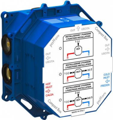 Paffoni COMPACT BOX CPBOX001 Встраиваемая часть для смесителей серии COMPACT, универсальная, Paffoni