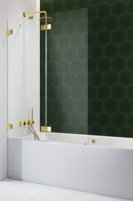 Шторка на ванну 140 см Radaway Essenza Pro Gold PND II левая