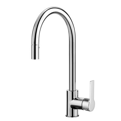 F3538WCR Carlo Frattini Kitchen смеситель для кухни с выдвижной лейкой, с двумя гибкими шлангами 370 мм, цвет хром