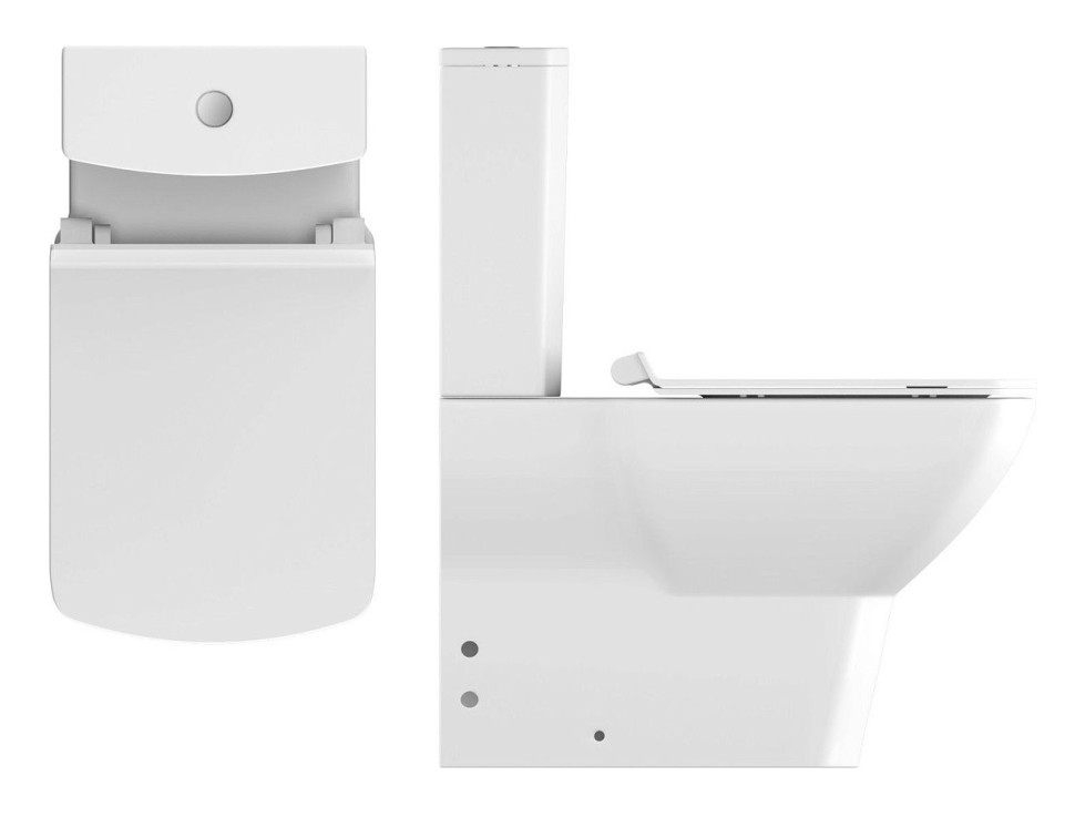 Унитаз с бачком безободковый ISVEA Soluzione 10SZ04002SV