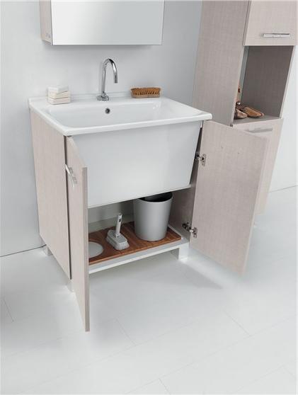 Тумба с раковиной постирочная 60x60 глубокая Kerasan 9165K3*0