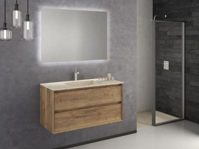 IBX LUXOR, тумба под раковину 100 см, 2 ящика наружных, цвет нило