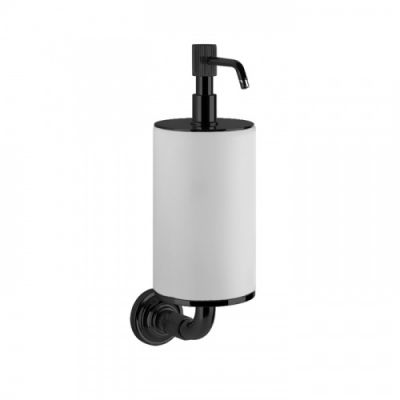 Gessi Venti20 Дозатор для жидкого мыла подвесной, цвет: белый, фурнитура черный матовый 65413#299