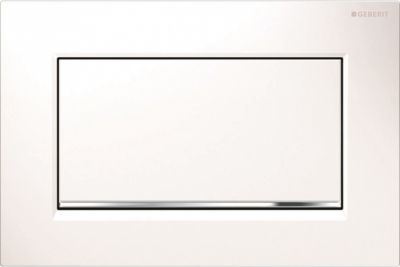 Смывная клавиша Geberit Sigma 30, смыв/стоп 115.893.KJ.1 белый глянец