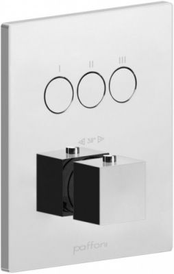 Paffoni compact box термостат для душа на 3 потребителя CPT519 кнопочный