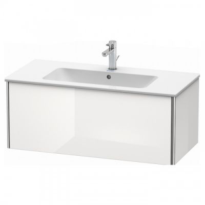 Duravit XSquare Тумба подвесная, 101х47.8х40см, с раковиной, с 1 выдв ящик, цвет: белый глянц XS407302222