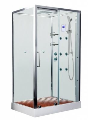 Душевая кабина 120x90 Acquazzone Viktoria 120 SL L с парогенератором, левая