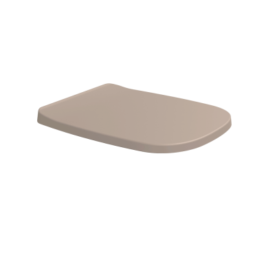 Flaminia Flag сиденье для унитаза, быстросъёмное с механизмом плавного закрывания Soft Close, шарниры хром, цвет Argilla