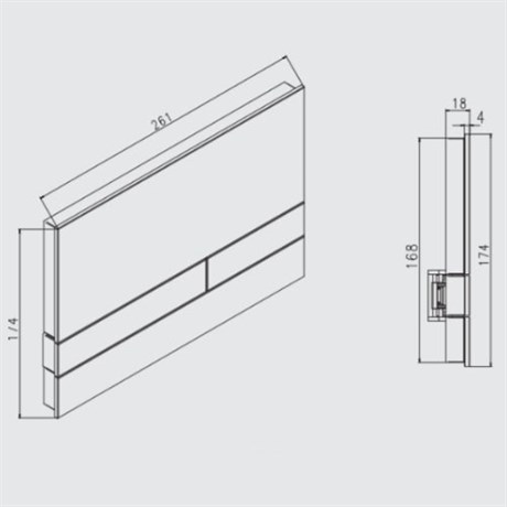 174-91103000-00 / 103-000000080 Jomo Tech Набор: система инсталляции, крепление, клавиша смыва SWITCH, матовый черный