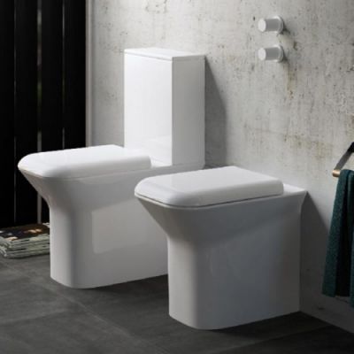 AZZURRA PRUA Унитаз моноблок 65х36х84см, слив в стену, цвет: белый