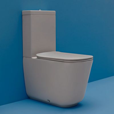 Kerasan Tribeca Унитаз моноблок 69х35см, c креплением WB5N, цвет: Grigio matt 511759 Grigio matt