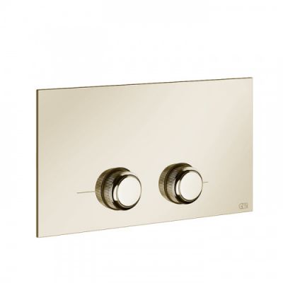 Gessi Venti20 Клавиша смыва для унитаза двойная, для инсталляций Viega, цвет: Brass PVD 54653#710