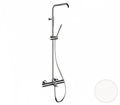 Душевая система термостатическая с изливом Remer Elegance EQ34A7MMSSOFBO, белый матовый