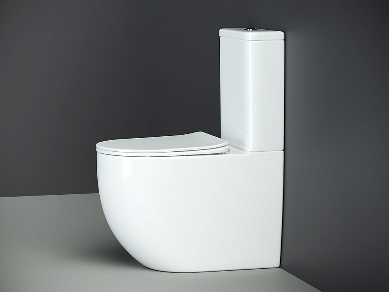 Унитаз Rimless с бачком c крышкой плавного опускания Ceramica Nova Mia CN1801