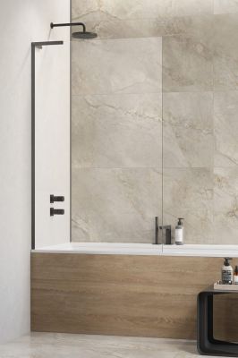 10316080-92-01L Душевая шторка 80 см. Radaway Modo SL Brushed Gold PNJ II, профиль оружейная сталь