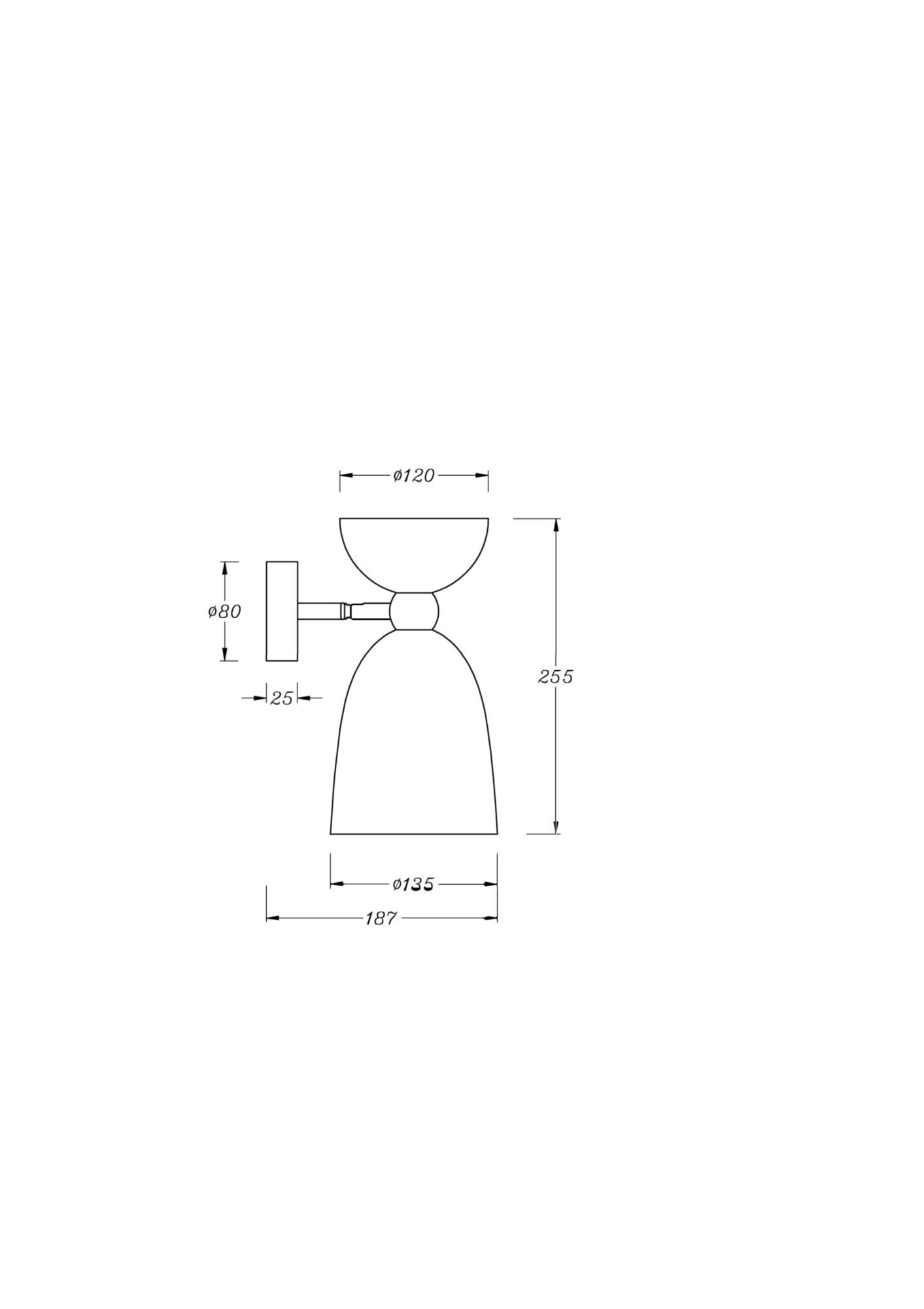 Maytoni Cloches Настенный светильник (бра) MOD113WL-01W