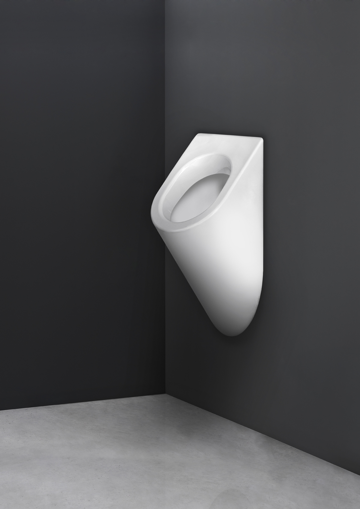Писсуар с крышкой 30x30 Nicdesign Orinatoio 003 459 чёрный матовый