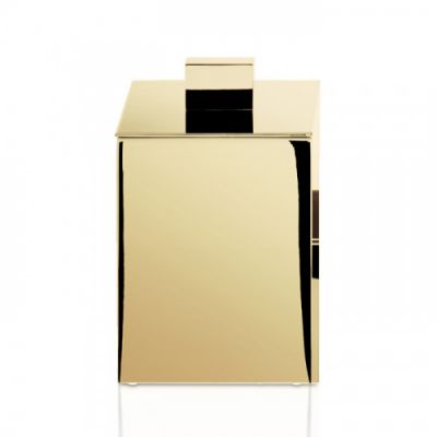 Decor Walther DW 3650 Бокс универсальный 8.5x8.5x11см, с крышкой, настольный, цвет: золото 845220