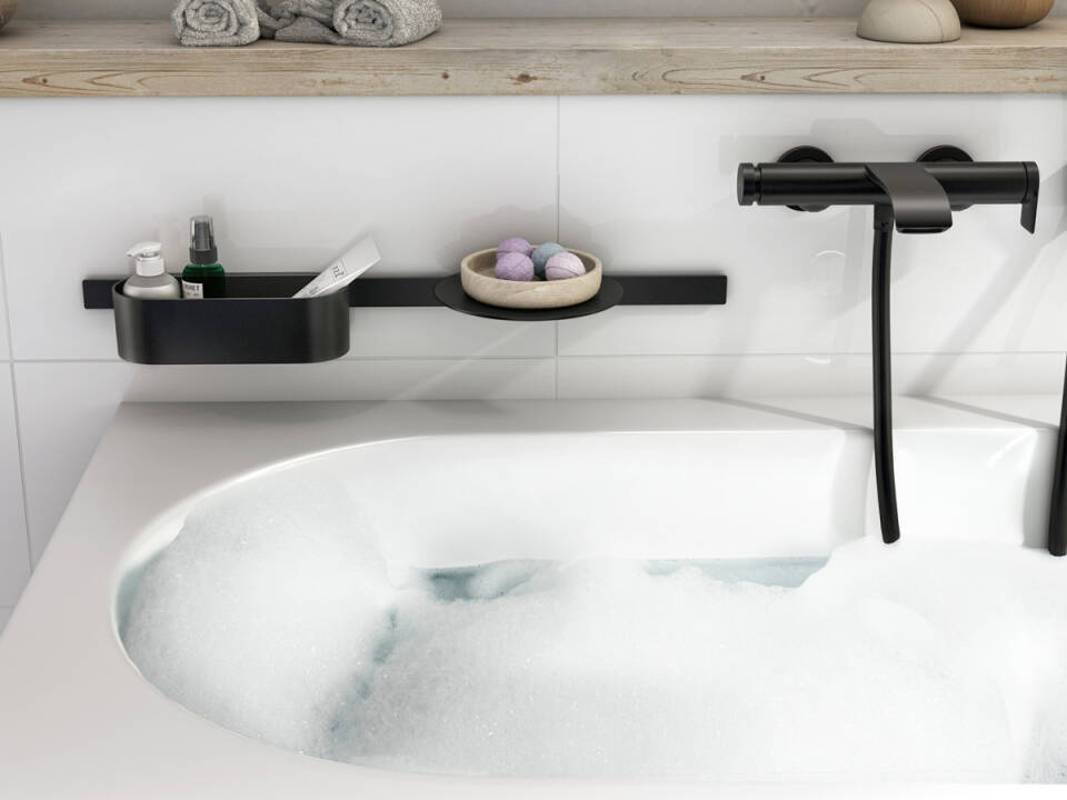 27902670 Hansgrohe WallStoris Штанга 50 см, цвет: матовый черный