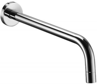 Paffoni LIGHT Излив из стены d.18, длина mm.175 подкл. 1/2"  с латунной накладкой d.70, Хром