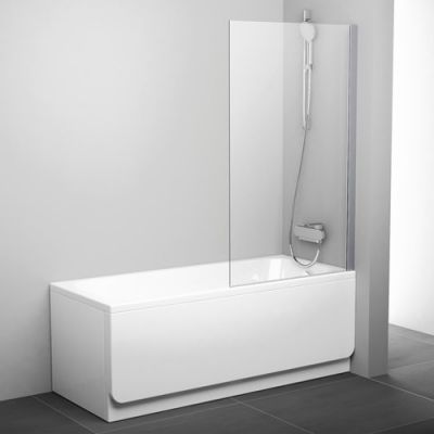 79840C00Z1 Шторка для ванны Ravak PVS1-80 блестящий+транспарент