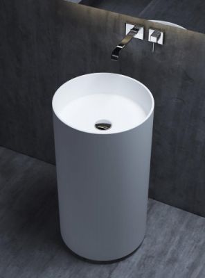 Salini ARMONIA 01 Раковина напольная d 450 мм, белая матовая 130111SM