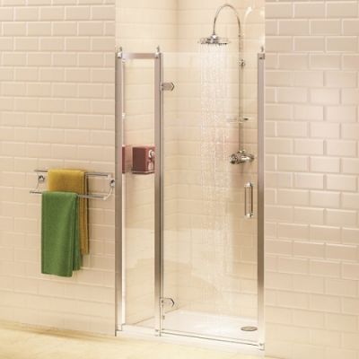 Душевая дверь 110 см. Burlington C21+C15 профиль хром, ретро стиль