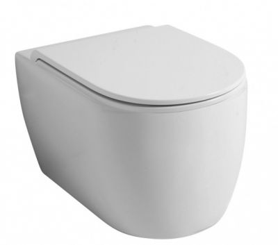Disegno ceramica Skip, комплект подвесного безободкового унитаза с быстросъемным сиденьем микролифт, цвет черный матовый