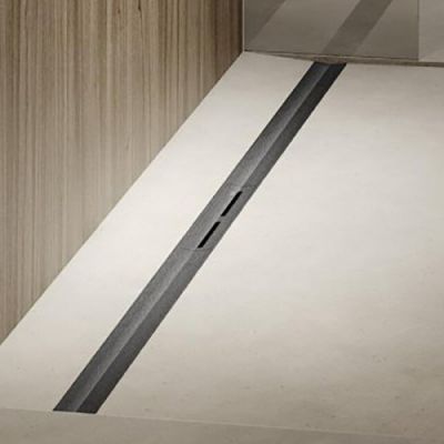 TECEdrainprofile Дренажная система 120см, цвет: PVD Brushed stainless steel, black/сатин, черный 671221