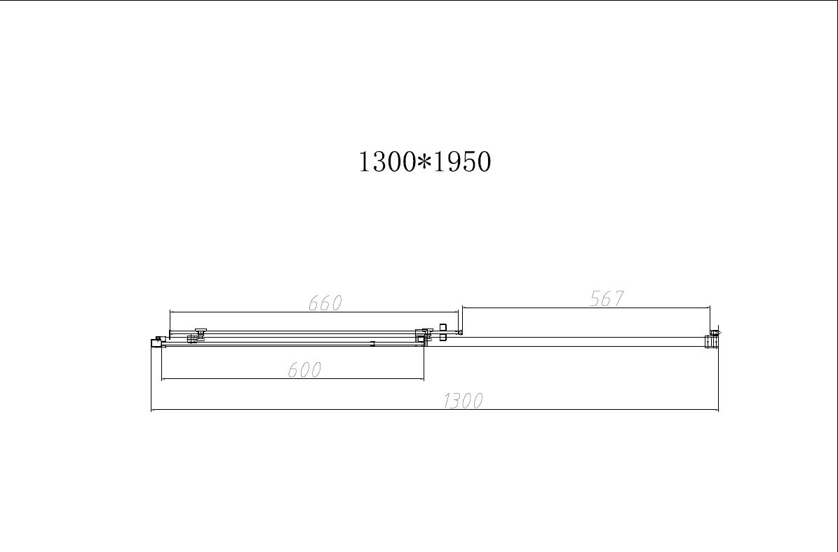Душевая дверь в нишу 130 см. Vincea Slim-N VDS-4SN130CLGM профиль оружейная сталь