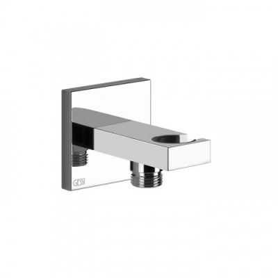 Gessi Rettangolo Вывод воды с держателем для душевой лейки, цвет: хром 20161#031