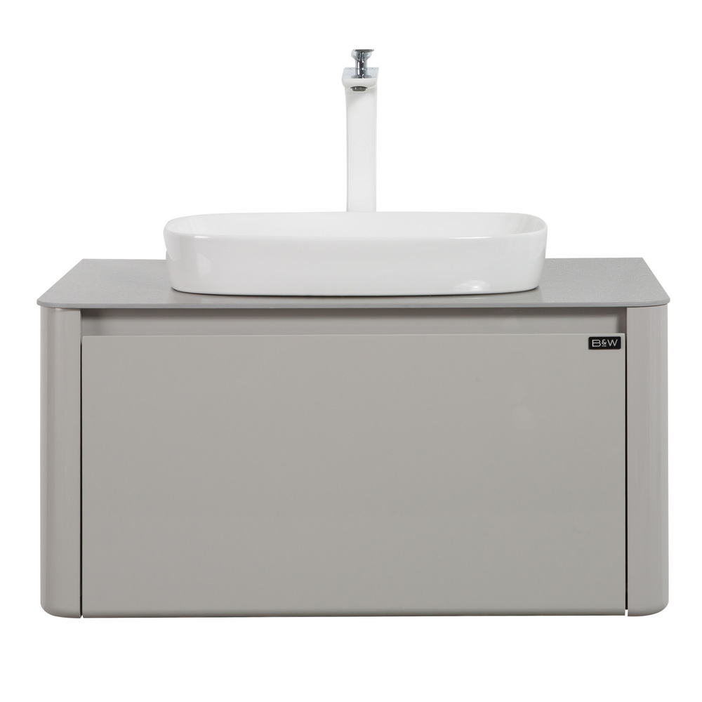 915800 Мебель B&W U915.800 основной шкаф, Blum металлический ящик, керамогранит / раковина (800x495x400)