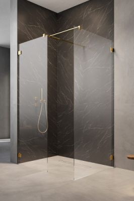 Душевая перегородка 80x80 ESSENZA PRO GOLD WALK-IN III