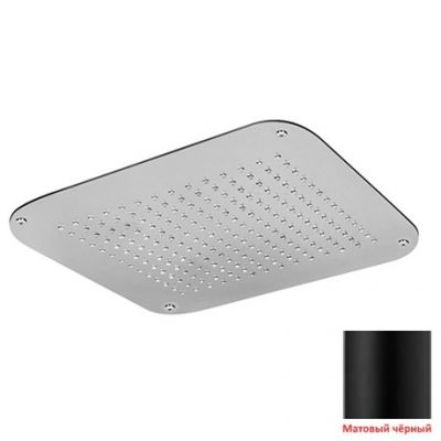 SF069A05Q AquaElite верхний душ 400x400 чёрный матовый