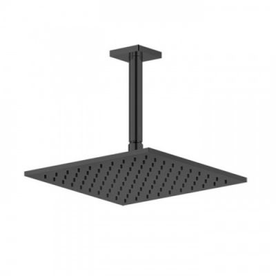 Gessi Rilievo Потолочная душевая головка на 1/2 250x250 мм, длина изгот. под заказ (105 - 1855 мм), цвет: nero XL 59159#299