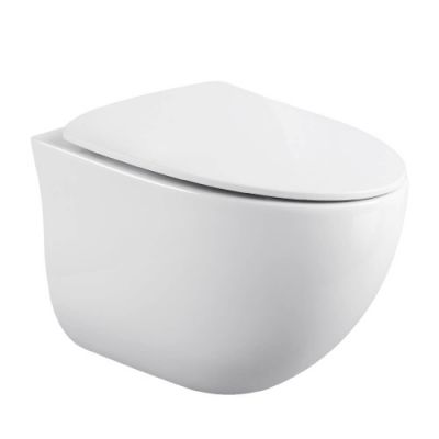 751W00 Подвесной унитаз B&W W-751 Rimless / UF seat cover / Fixing screw (530x375x380)