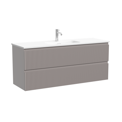 SNR120/39SM Ceramica Nova Тумба подвесная SANCOS Snob R 1195х390х500, Doha Soft