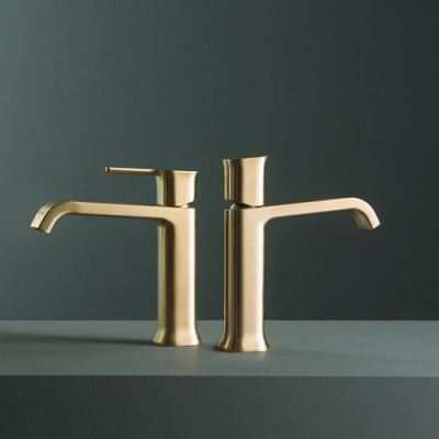 Смеситель для раковины Ritmonio Taormina PR35AU101GOX+PR35MA001GOX матовое золото