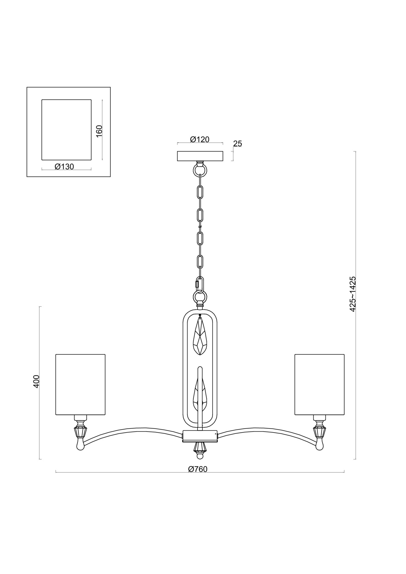 Freya Riverside Подвесной светильник FR1007PL-07BS