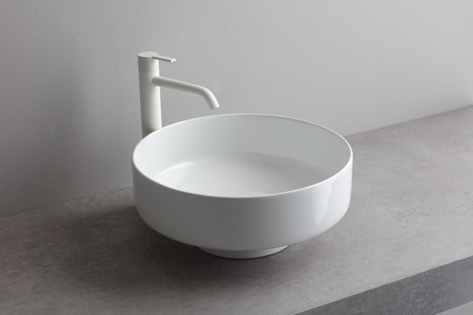 White Ceramic Was W100701 Раковина накладная d40