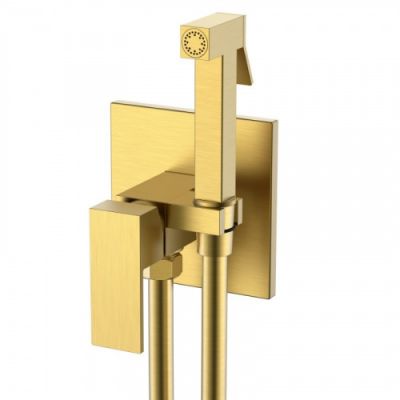 Смеситель гигиенический Boheme, QUBIC Matt Gold 477-MG