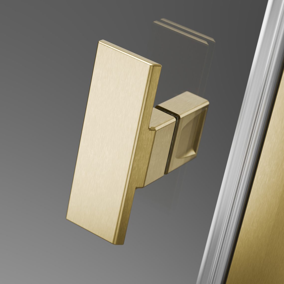 Душевая дверь 70-90 см. складная Radaway NES BRUSHED GOLD DWB