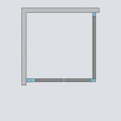 Прямоугольный душевой уголок 110X70 Essenza Pro Gold KDJ золото