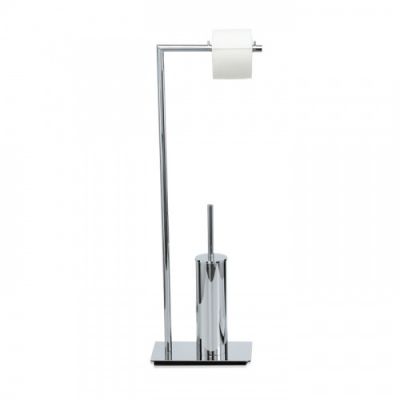 Decor Walther Straight 6 Напольная стойка 80см с ершиком и бумагодержателем, цвет: хром 505700