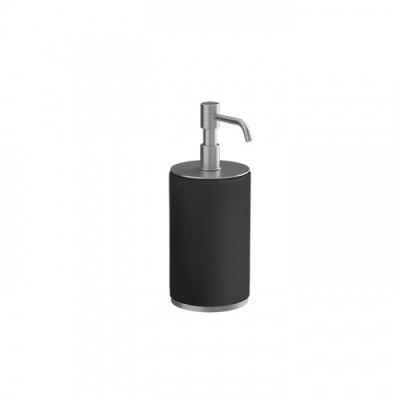 GESSI Tondo Дозатор для жидкого мыла настольный черный, цвет: хром 66438#031
