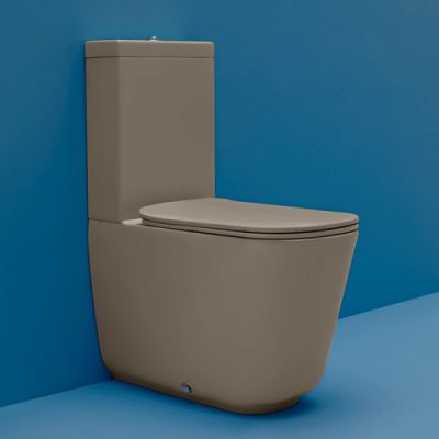 Kerasan Tribeca Унитаз моноблок 69х35см, c креплением WB5N, цвет: Nocciola 511781 Nocciola
