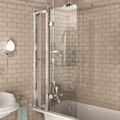 Шторка на ванну Burlington C10 с открывающейся дверкой