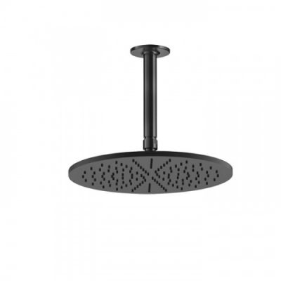 Gessi Inciso Shower Потолочная душевая головка шарнирная с защитой налёта , 1/2, Ø 300 мм, цвет: black XL 58250#299