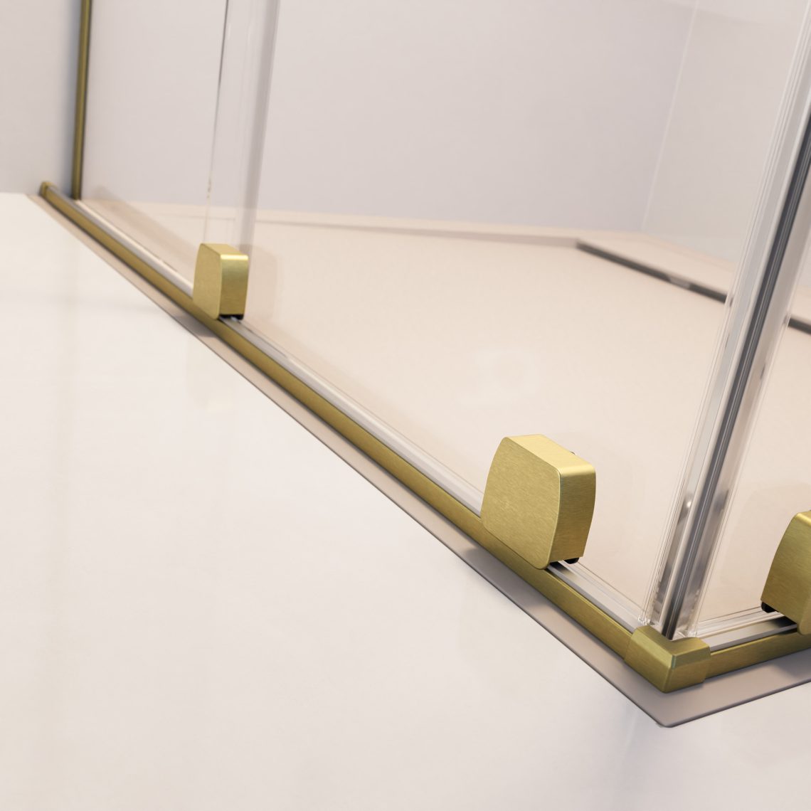 Душевая дверь 90 см. раздвижная Radaway FURO SL BRUSHED GOLD DWJ правая