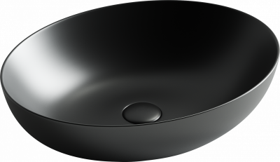 Умывальник чаша накладная Ceramica Nova Element 520*395 Чёрный Матовый